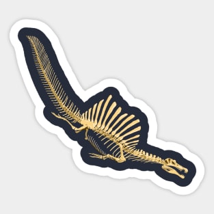 Spinosaurus Aegyptiacus (skeleton diving) Sticker